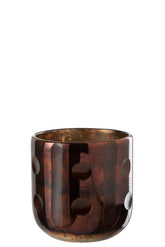 T-Lh Coconut Cylinder Gl Brown - (21395)